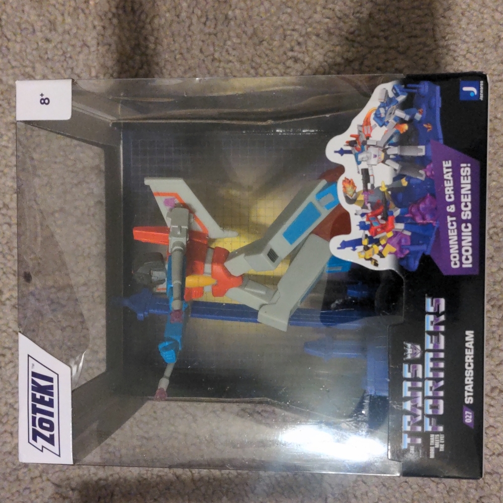 Zoteki Transformers Starscream 4 in. figure. Brand New in Box